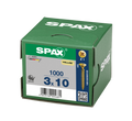 SPAX 3 x 10mm pozi countersunk Yellox woodscrew box of 1000