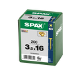 SPAX 3.5 x 16mm pozi countersunk Yellox woodscrew box of 200