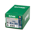 SPAX 3.5 x 30mm pozi countersunk Yellox woodscrew box of 1000