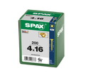 SPAX 4 x 16mm pozi countersunk Yellox woodscrew box of 200