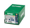 SPAX 4 x 25mm pozi countersunk Yellox woodscrew box of 1000