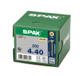 SPAX 4 x 40mm pozi countersunk Yellox woodscrew box of 200