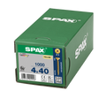 SPAX 4 x 40mm pozi countersunk Yellox woodscrew box of 1000