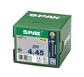 SPAX 4 x 45mm pozi countersunk Yellox woodscrew box of 200