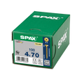 SPAX 4 x 70mm pozi countersunk Yellox woodscrew box of 100