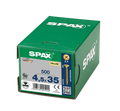SPAX 4.5 x 35mm pozi countersunk Yellox woodscrew box of 500