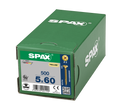SPAX 5 x 60mm pozi countersunk Yellox woodscrew box of 500