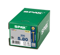 SPAX 5 x 80mm pozi countersunk Yellox woodscrew box of 200