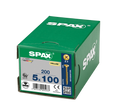 SPAX 5 x 100mm pozi countersunk Yellox woodscrew box of 200