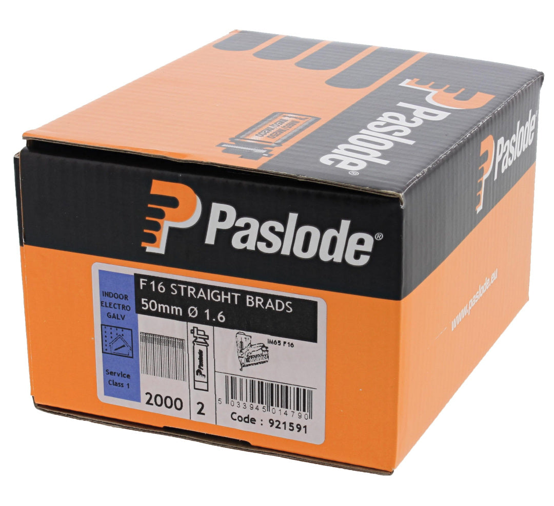 PASLODE 921590 F16 x 45mm straight brad/fuel cell pack 2000/2 (IM65 /IM250) (QC1375)
