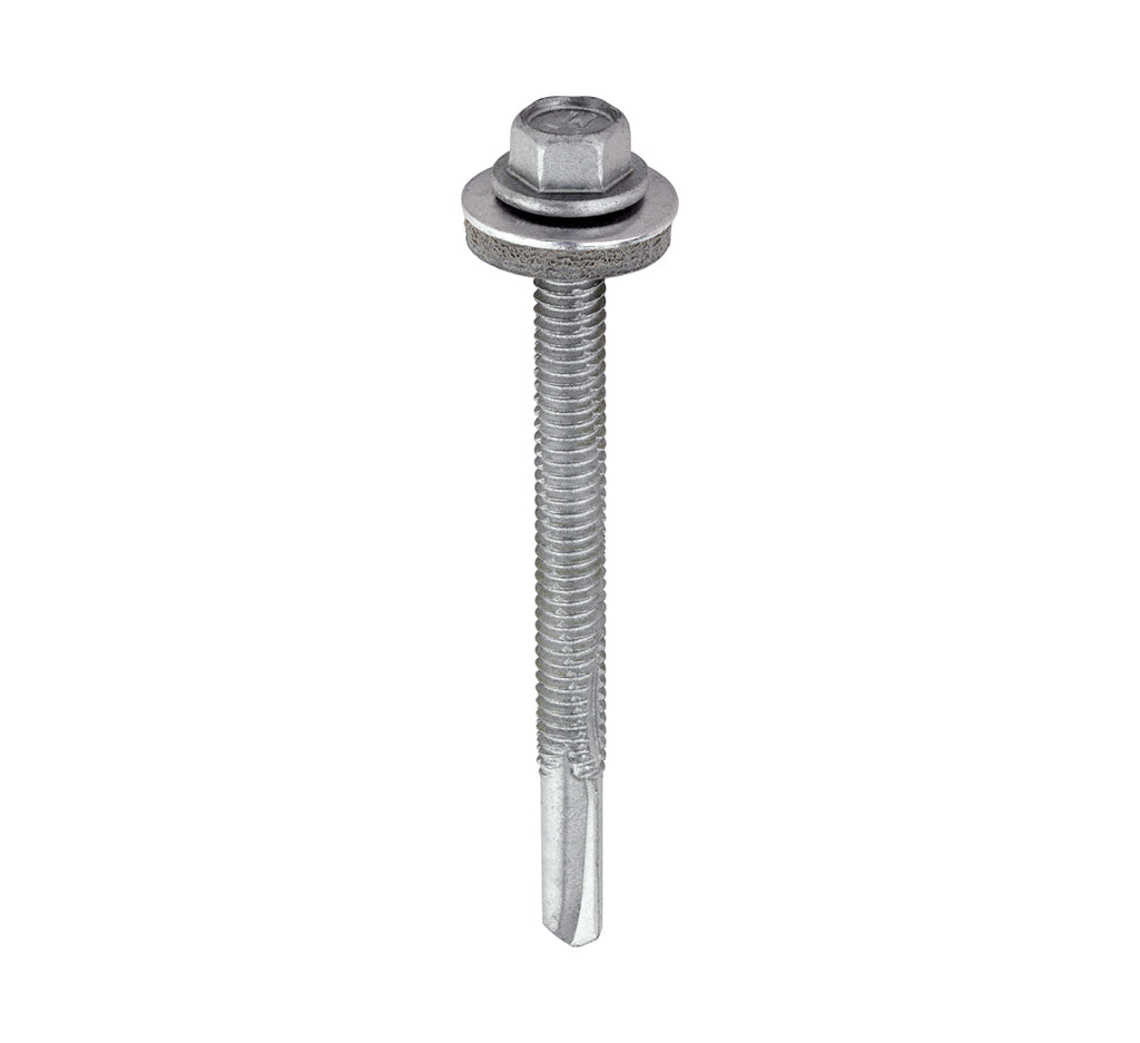 TIMCo H65W16 steel-to-steel hex drive construction screw box of 100 (QC1189)
