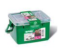 SPAX-D 4.5 x 60mm WIROX C4 decking screw tub of 250