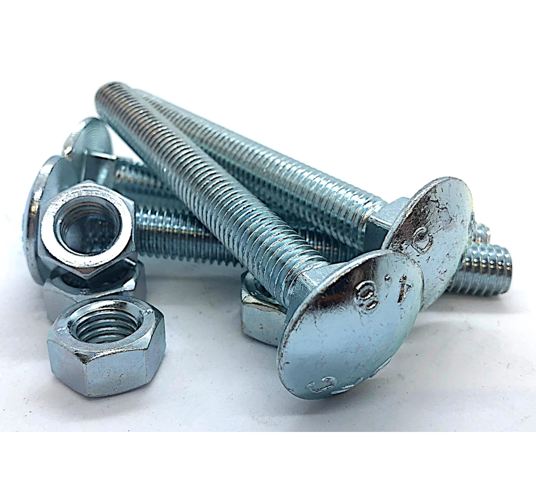 M12 x 100 cup square hex bolt and nut zinc box of 25 (QC1261)