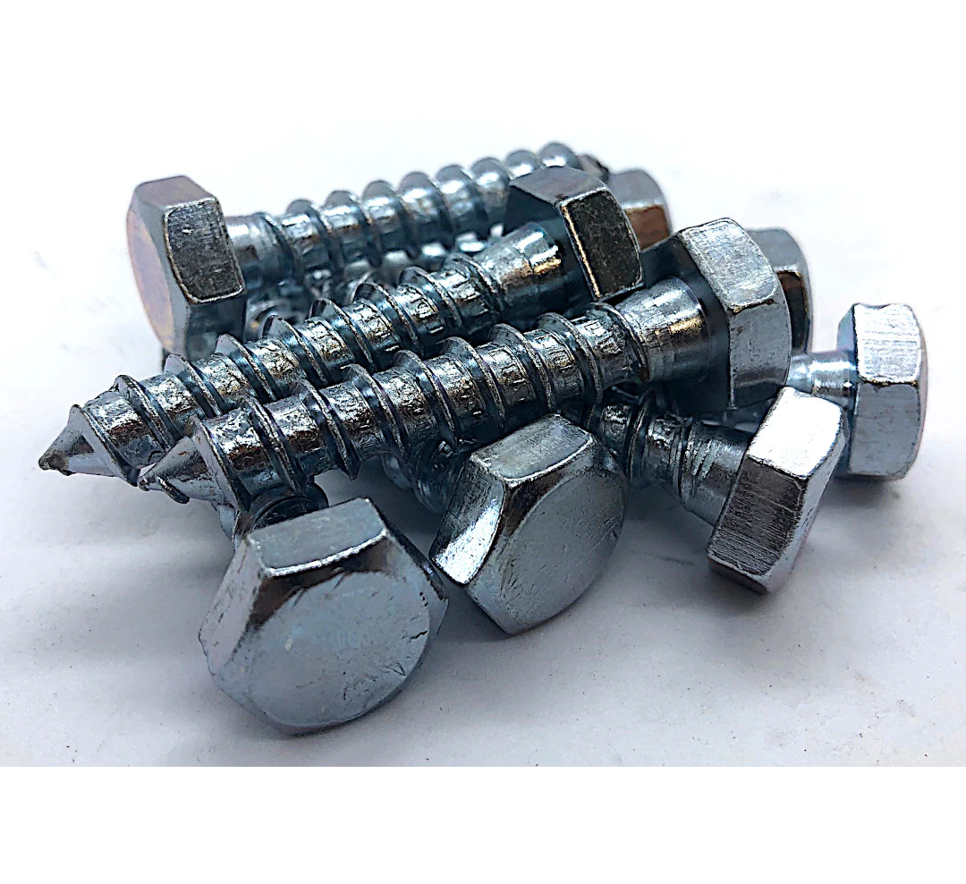 12 x 200mm hex head coach screw zinc plated box of 20 (QC1246)