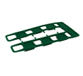 2mm 100 x 50mm green plastic shim bag of 100 (QC1522)