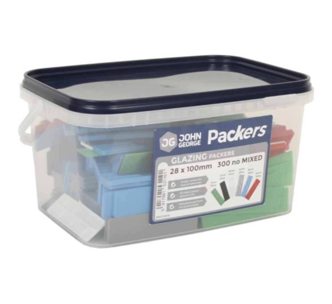 JG Glazing flat packers 28 x 100mm tub of 300 (QC1464)