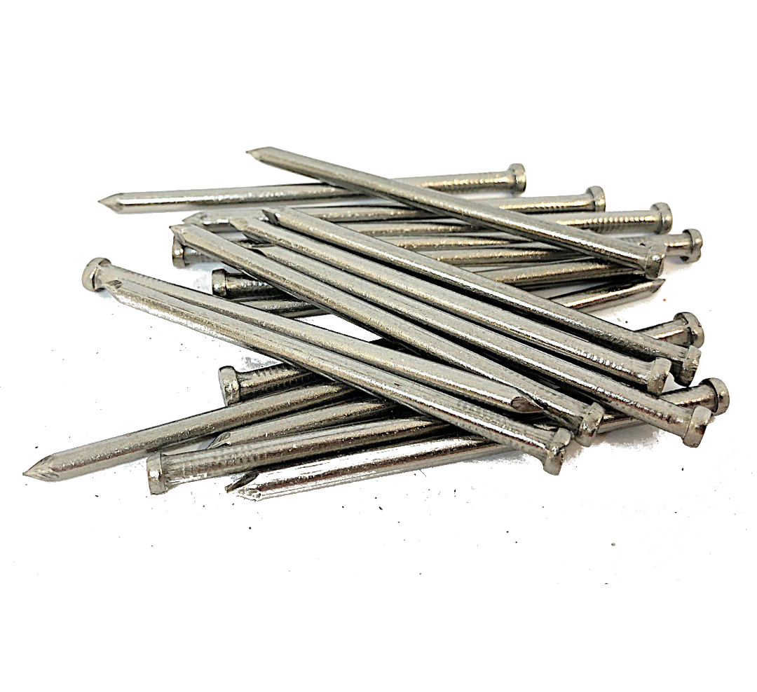 50 x 2.65mm round wire lost head nail A2 stainless kg (QC1399)