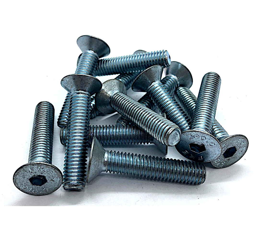 M6 x 40 countersunk socket screw zinc pack of 100 (QC1334)