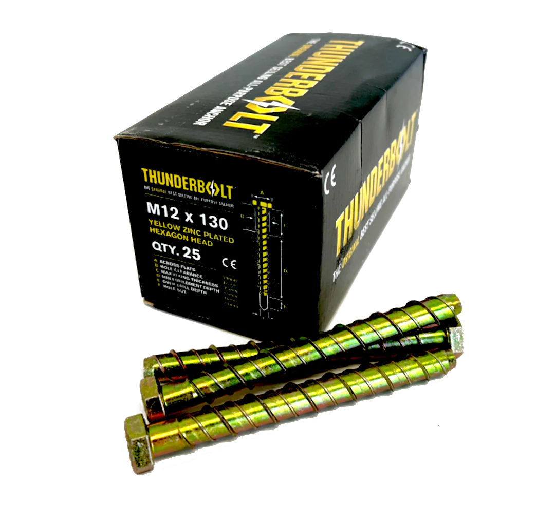 THUNDERBOLT M12 x 130 hex each (QC1415)