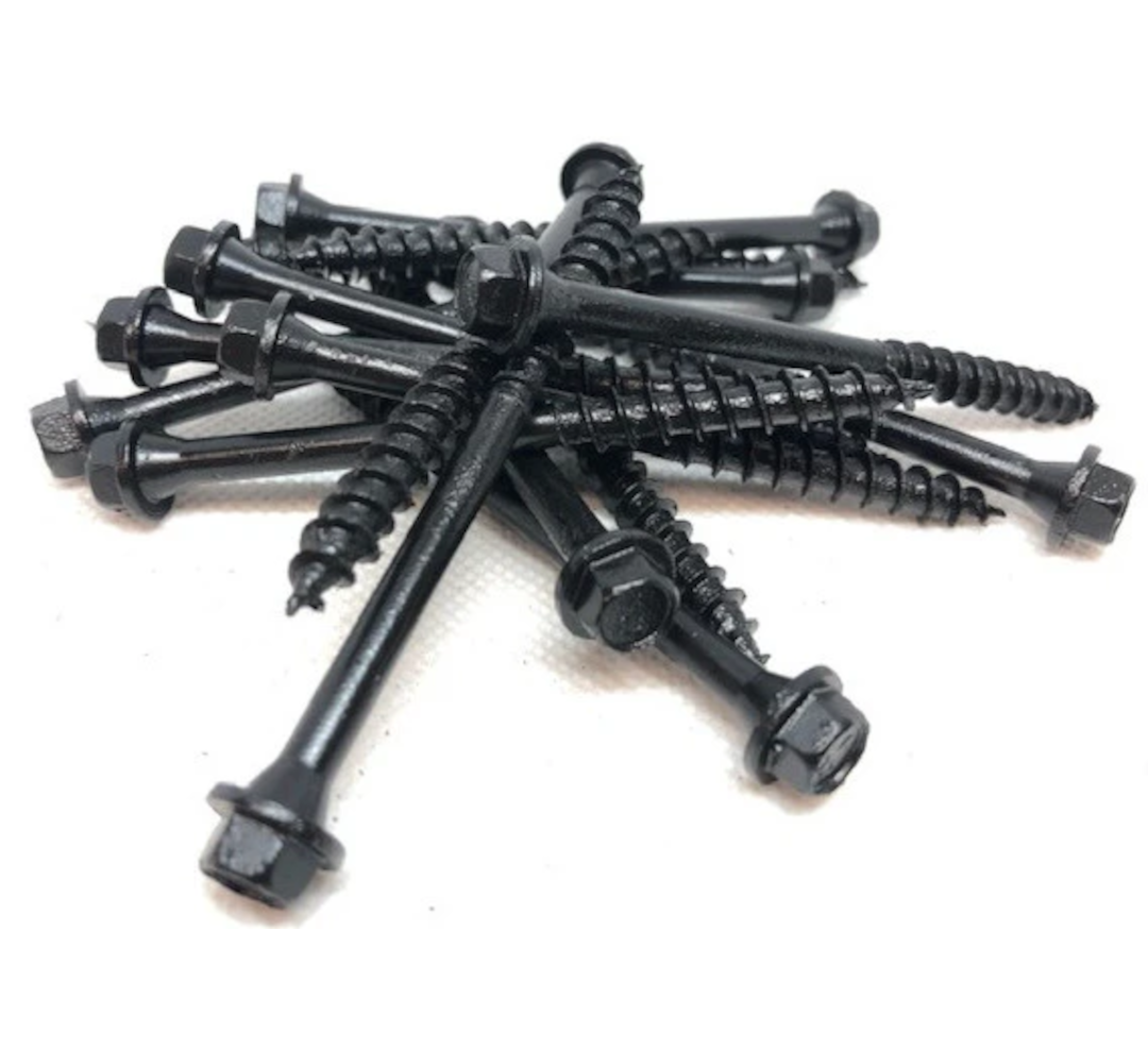 FastenMaster Timberlok epoxy black hex drive screw 65mm box of 500 including free driver bit (QC1161)
